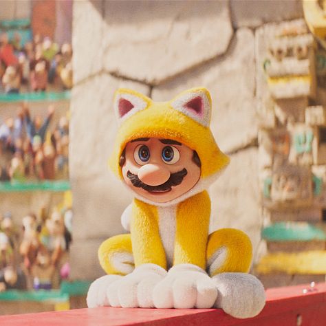 Mario Super Mario Movie, Cat Luigi, Mario New Movie, Super Mario Cat, Luigi Super Mario Movie, The Super Mario Bros Movie 2023, Cat Mario, Mario Day, Super Mario Bros Film