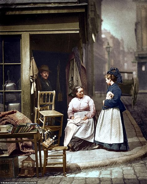 Victorian London in colour: Fascinating photos bring the city to life Victorian Age, 1800 London Aesthetic, London 1800 Aesthetic, Victorian Era City, Victorian London Concept Art, 1900s London, Iron Man Race, London 1800, London 1800 Victorian Era