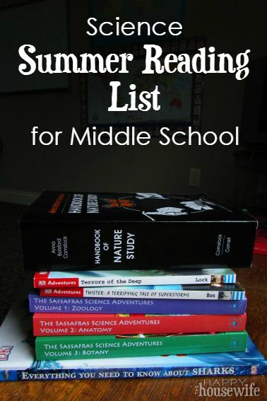 Science Summer Reading List for Middle School at The Happy Housewife Middle School Ideas, Books For Middle School, Middle School Book List, Homeschool Middle School, Summer Science, Happy Housewife, Middle School Reading, Homeschool Encouragement, Home Schooling