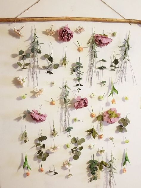 Wild Flower Decor, Enchanted Garden Nursery, Secret Garden Nursery Theme, Wild Flower Nursery Theme, Fairy Garden Nursery Theme, Flower Dorm Room, Flower Hanging Wall Decor, Flower Themed Nursery, Flower Nursery Theme