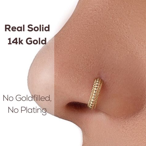 Nostril Piercing Hoop, Nose Ring Hoop Gold, Nose Ring Designs, Nose Ring Gold, Hoop Nose Ring, Nose Ring Hoop, Gold Nose Hoop, Gold Nose Ring, Indian Nose Ring