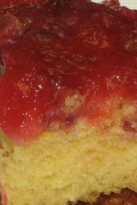 Strawberry Pineapple Cake, Strawberry Upside Down Cake, Banana Upside Down Cake, Bingo Hall, Three Family, Hall Ideas, Pineapple Strawberry, Just A Pinch Recipes, Baked Fruit