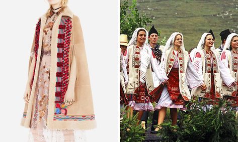 Dior Copies Romanian Traditional Clothing And Sell It For 30,000 Euros, So Romanians Fight Back In A Genius Way | DeMilked Romanian Clothes, Valentino 2015, Romanian Clothing, European Clothing, European Outfit, Designer Clothing Brands, Dior Dress, Pre Fall Collection, Folk Fashion