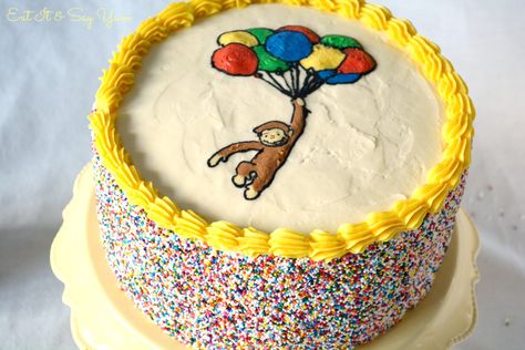 Curious George Birthday Cake, George Birthday Cake, Curious George Cake, Curious George Cakes, Kid Cakes, Curious George Birthday Party, Monkey Birthday Parties, Curious George Party, Belle Birthday