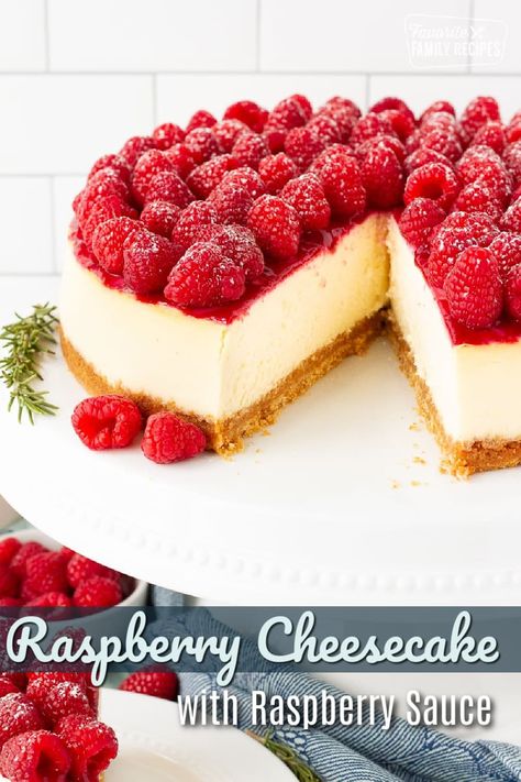 Raspberry Cheesecake Cheesecake Recipes Lemon Raspberry, Cheesecake With Raspberry Topping, Best Raspberry Cheesecake Recipe, Raspberry Jam Cheesecake, Raspberry Cheesecake Pie, Raspberry Topping For Cheesecake, Raspberry Cheesecake No Bake, Raspberry Gelee, Cheesecake With Raspberry Sauce