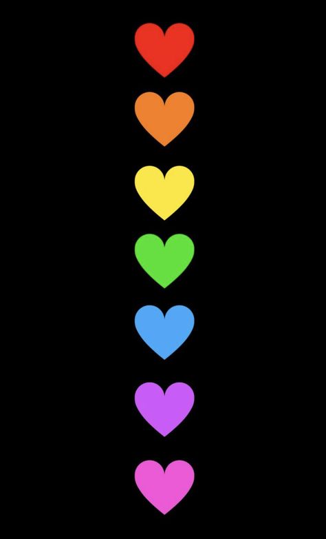 Hearts Rainbow Hearts, Lgbt Love, Lgbt Art, Rainbow Aesthetic, Rainbow Wallpaper, Airbrush Art, Wallpaper Collection, Rainbow Art, Jolie Photo