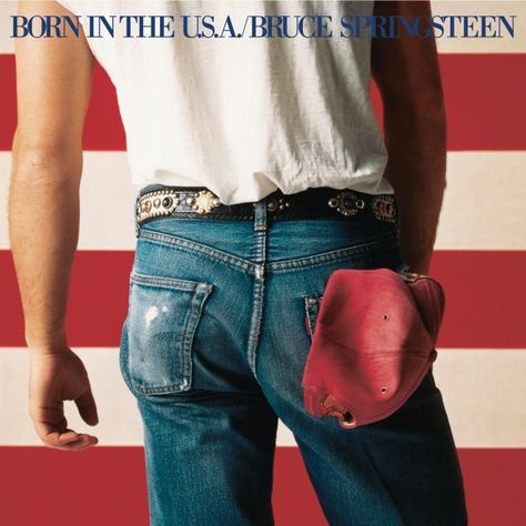 Bruce Springsteen’s 1984 “Born in the USA” album cover: | 19 Last-Minute Halloween Costumes That Literally Anyone Can Throw Together Bruce Springsteen Albums, Brian Duffy, The Velvet Underground, Cool Album Covers, Goin Down, Bryan Adams, Nelly Furtado, E Street Band, Iconic Album Covers