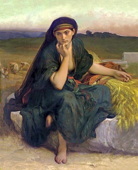 https://flic.kr/p/qCFkzp | cabanel, alexandre - Repos de Ruth | Alexandre Cabanel  1808-1879  Frankrijk Ruth Bible, Alexandre Cabanel, Lawrence Alma Tadema, Spiritual Paintings, Academic Art, Bible Women, Bible Characters, Biblical Art, The Revenant