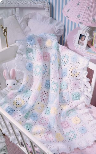 Baby Afghan Patterns, Crochet Baby Blanket Free Pattern, Baby Afghan Crochet, Granny Square Blanket, Afghan Patterns, Baby Afghans, Leisure Arts, Baby Blanket Crochet Pattern, Patchwork Patterns