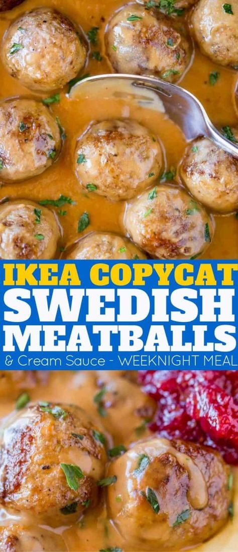 Ikea Copycat Swedish Meatballs and Gravy #meatballs #ikea #copycat  #groundbeef #dinner #dinnerthendessert Sweetish Meatball Sauce Gravy, Kirkland Meatballs Recipes, Ikea Swedish Meatball Sauce, Homemade Swedish Meatball Recipe, Swedish Meatballs In Crockpot, Gravy For Swedish Meatballs, Swedish Meatball Sauce Recipe Easy, Swedish Meatballs Recipe Easy, Sauce For Swedish Meatballs