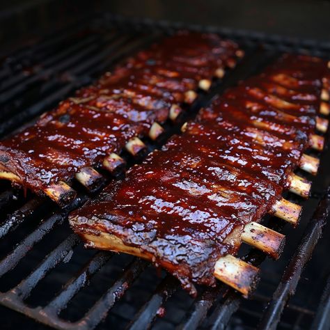 Classic American BBQ Ribs 🍖 🌟 "Sink your teeth into our Classic American BBQ Ribs this Memorial Day! Smoky, savory, and supremely satisfying! 🍖🇺🇸" Recipe: Classic American BBQ Ribs Ingredients: 2 racks of pork ribs 1 cup barbecue sauce Spice rub (paprika, garlic powder, salt, pepper) Instructions: Rub ribs with spice mix. Grill over indirect heat for 1.5 hours. Glaze with barbecue sauce, grill 15 min more. 🍖 Ready to rule the grill? Our BBQ ribs are a must-try this Memorial Day! Let’s make... Classic American Food, Mix Grill, Barbecued Ribs, American Barbecue, Rack Of Pork, Food Dump, Ribs Bbq, American Bbq, Rib Sauce