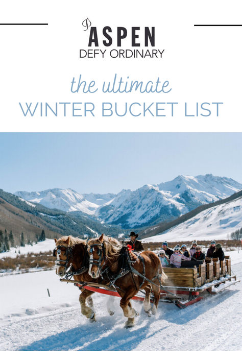 Skiing and snowboarding on Aspen's world-class slopes during winter should be a must on everyone's bucket list, but the excitement doesn't end there. Maximize your winter experience in Aspen by checking off items from our winter bucket list: Aspen At Christmas, Aspen Colorado Winter, Aspen Skiing, Aspen Winter, Vacation 2025, 2025 Ideas, Aspen Ski, Aspen Mountain, Aspen Snowmass