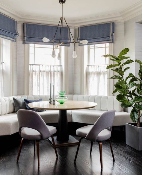 Banquette Against Window, Banquet Seating Bay Window, Breakfast Nooks Bay Window, Kitchen With Bay Window Layout Floor Plans, Banquette Seating In Front Of Low Window, Banquette Seating In Front Of Window, Bay Window Dining Seating, Banquette Seating Bay Window, Banquette In Front Of Low Window