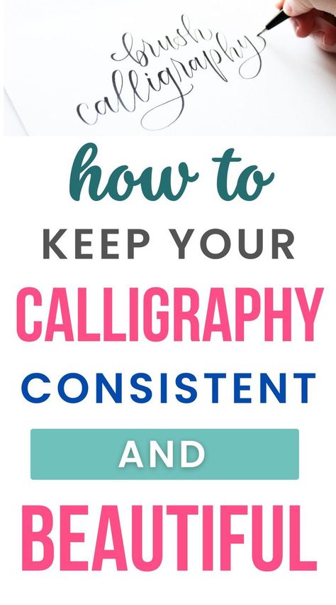 Pay attention to these 3 important things when practicing calligraphy to make sure your brush lettering is neat, consistent, and beautiful! Modern brush calligraphy for beginners | hand lettering | lettering styles | calligraphy how to | calligraphy tips for beginners | how to practice neat handwriting | pretty writing Handwriting Pretty, Basic Calligraphy Strokes, Practicing Calligraphy, Best Brush Pens, Calligraphy Tips, How To Do Calligraphy, Modern Calligraphy Practice, Hand Lettering For Beginners, Pretty Writing