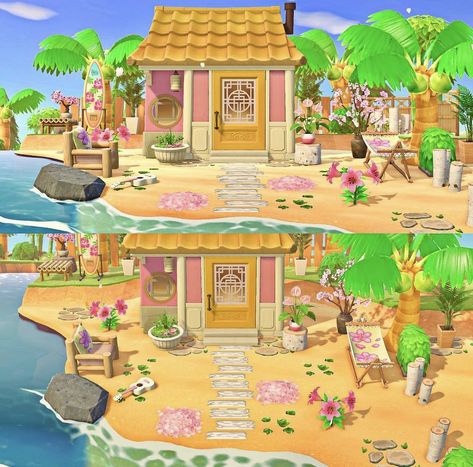 Crossing Jordan, Animal Crossing Designs, Cottagecore Animal Crossing, Excited For Summer, Pink Island, Animal Crossing 3ds, Animals Crossing, Animal Crossing Wild World, Island Theme