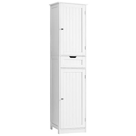 Clothes Storage Ideas, Bathroom Cabinet Storage, Tall Bathroom Cabinet, Tall Bathroom Storage Cabinet, Tall Bathroom Storage, Hidden Shelf, Wall Mounted Bathroom Cabinets, Bathroom Tall Cabinet, Freestanding Bathroom Cabinet