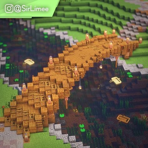 Minecraft Slime, Minecraft Mountain House, Minecraft Structures, Bangunan Minecraft, Minecraft House Plans, Minecraft Cottage, Cool Minecraft Creations, Minecraft Medieval, Minecraft Room