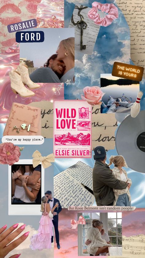 Wild Love by Elsie Silver #wildlove #elsiesilver #wildlovebyelsiesilver #rosehill #aesthetic #book #pinkandblue #romance Rosie And Ford Elsie Silver, Elsie Silver Books In Order, Ford And Rosie Elsie Silver, Wild Love Elsie Silver Fan Art, Wild Love Elsie Silver Book Aesthetic, Romance Books Asthetics, Practice Makes Perfect Aesthetic, Wild Eyes Elsie Silver Aesthetic, Wild Love Aesthetic