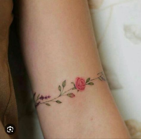 Vine Arm Wrap Tattoo, Rose Vine Tattoos, Arm Wrap Tattoo, Around Arm Tattoo, Wrap Around Tattoo, Wrap Tattoo, Flower Wrist Tattoos, Flower Tattoo Arm, Vine Tattoos