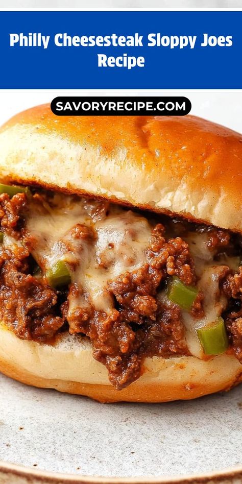 Elevate your dinner with a Philly Cheesesteak Sloppy Joes Recipe that’s easy to make and full of flavor! Juicy ground beef meets flavorful spices and melted cheese for a tasty meal. Perfect for family gatherings or casual nights in, this ground beef recipe will become a new favorite in your home!