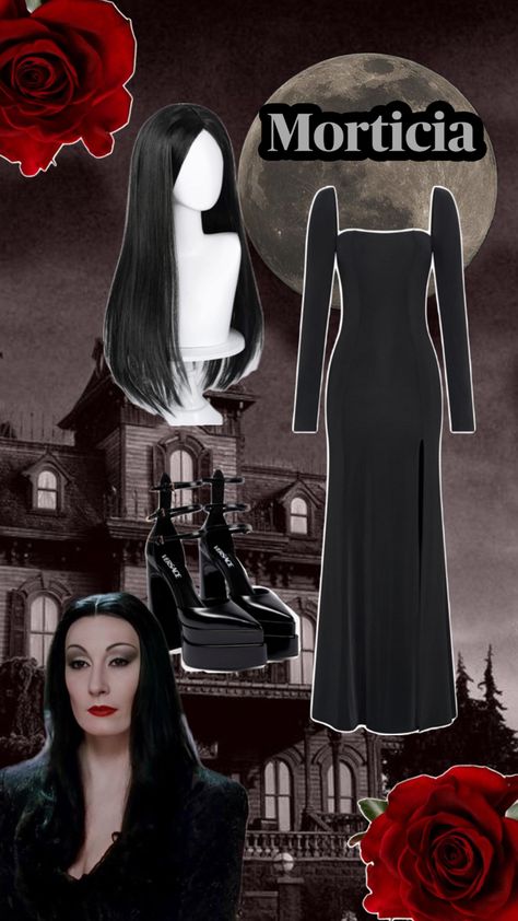 morticia addams cosplay halloween Morticia Addams Cosplay, Morticia Costume, Morticia Addams Costume, Morticia Addams, Halloween Inspo, Cosplay Halloween, Halloween Costumes, Halloween