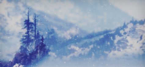 Anime Snow Gif, Snow Falling Gif, Nature Gifs, Blue Header, Mood Gif, Anime Snow, Ice Aesthetic, Background Gif, Snow Gif