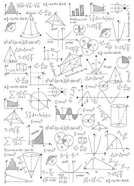 Math vector with formulas geometrical pl... | Premium Vector #Freepik #vector #sign #background #black #white Precalculus Background, Basic Calculus Background, Pre Calculus Background Design, Mathmatics Pattern, Physics Background Design, Maths Background, Maths Formulas Wallpaper, Math Presentation, Math Background