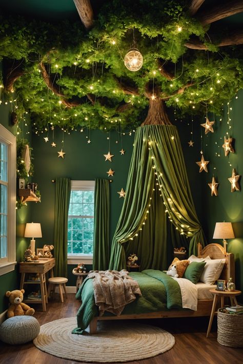 20 Creative Kids Bedroom Design Ideas – ToolzView Kids Bedroom Design Ideas, Forest Baby Rooms, Green Kids Rooms, Creative Kids Rooms, Baby Room Themes, Kids Bedroom Inspiration, Nursery Room Design, Kids Bedroom Designs, Kids Bedroom Design