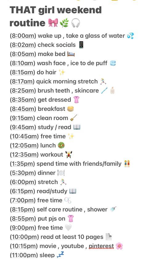 Daily Routine Kids, Weekend Routine, Morning Routines List, Aesthetic Routine, Perfect Routine, School Routine For Teens, Morning Routine Productive, Morning Routine School, Daily Routine Planner