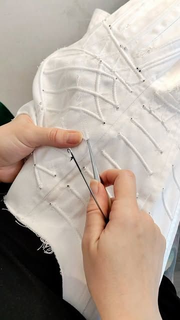 Evgeniia Molodykh on Instagram: "Full artistic cording for the corset made by me ✨  This is a common option for the corset of regency and romantic era, also could be enhanced by handstitched embroidery. It takes its time but the result is fantastic!  Follow me for more modern and historical handmade corsetry ❤️  #corset #madetomeasure #handmadeclothing #sew #bespoketailor #corsetmaker #bespokecorset" Regency Corset, Romantic Era, Bespoke Tailoring, Handmade Clothes, Made By Me, Hand Stitching, Rust, Follow Me, Take That