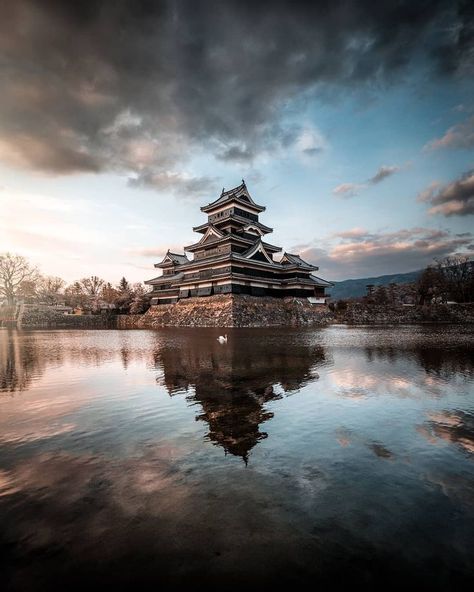 Castle Moat, Matsumoto Castle, Nagano Prefecture, Japanese Castle, Edo Period, Nagano, The Castle, Still Water, Tokyo Japan