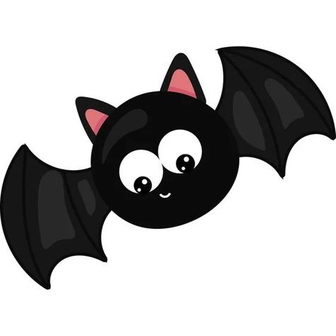 Bat Clip Art, Cool Crafts For Kids, Easy Halloween Drawings, Halloween Drawing Ideas, Cute Halloween Clipart, Craft Ideas With Paper, Moldes Halloween, Ideas With Paper, Imprimibles Halloween