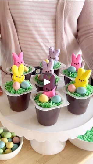 187K views · 917 reactions | EASTER DESSERT IDEA ~ Follow for EASY RECIPES | Best Friends For Frosting by Melissa Johnson | Best Friends For Frosting by Melissa Johnson · Original audio Easter Peeps Ideas, Easter Pudding Cups, Chocolate Pudding Cups, Deserts Recipes, Easter Deserts, Easy Easter Desserts, Candy Egg, Easter Pudding, Easter Desserts Recipes