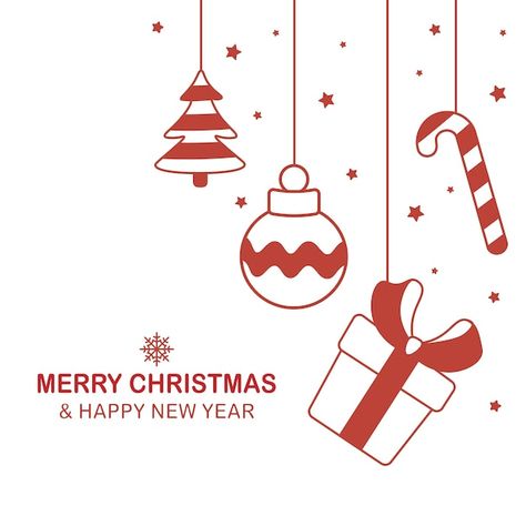 Square hand drawn merry christmas decora... | Premium Vector #Freepik #vector #funny-christmas #cute-santa #christmas-cartoon #christmas-fun Christmas Decor Illustration, Christmas Graphic Design Illustration, Happy New Year Drawing, Christmas Line Art, Merry Christmas Drawing, New Year's Drawings, Easy Christmas Drawings, Xmas Drawing, Christmas Decora