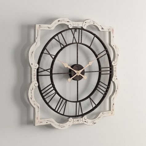 Kelly Clarkson Home Oversized Gabie 26" Wall Clock & Reviews | Wayfair Country Style Dining Room, French Country Rug, Country Wall Clock, French Country Bathroom, Homes Decor, Country Dining Rooms, French Country Bedrooms, French Country Kitchens, Farmhouse Home Decor