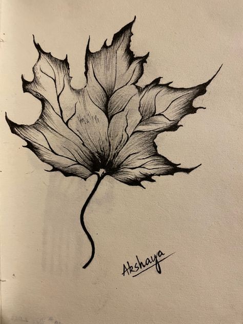 Black And White Leaf Tattoo, Leaf Tattoo, Black And White Leaves, Pencil Shading, Black And White Sketches, White Leaf, Dot Art, Mural Painting, Dots Art