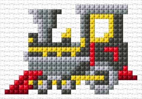 Train Cross Stitch Pattern Free, Cross Stitch Train Patterns, Train Pixel Art, Cross Stitch Train, Train Cross Stitch Pattern, Cross Stitch Calculator, Tiny Cross Stitch, Cross Stitch For Kids, Mini Cross Stitch