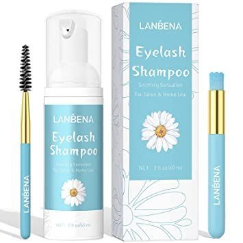 Eyelash Extension Cleanser, LANBENA Lash Shampoo, Eyelash Extension Shampoo, Lash Cleanser for Extensions, Lash Foam Cleanser, Chamomile Eyelash Cleaner, Paraben & Sulfate & Oil Free for Salon and Home Use (60ml 2 Fl Oz ) Eyelash Cleanser, Lash Cleanser, Extensions Eyelash, Lash Mapping, Natural Eyelash Extensions, Coconut Oil Pulling, Eyelash Tools, Oil Pulling, Mascara Wands