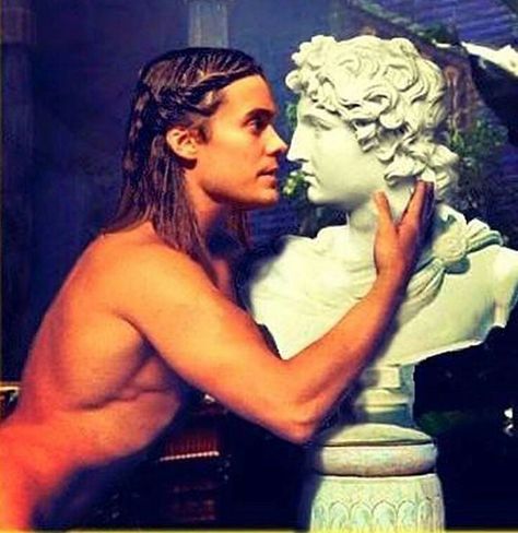 Jared Leto Alexander, Jared Leto Long Hair, Alexander 2004, Jared Leto Movies, Ancient Warrior, American Boys, Greek Heroes, Achilles And Patroclus, Lil Boy