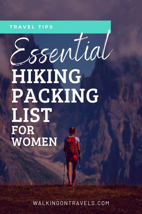 Day trip or multi-day hiking adventure, this hiking packing list for women will keep you comfortable, dry and looking good for one day, 3 or 5 and beyond. We help you put together a hiking outfit, tell you what to bring on a weekend escape, what to pack in your backpack, and how to make the most of your adventure in a National Park, State Park or trail close to home. #hikingpackinglist 3 Day Hike Packing List, Hiking Packing, Packing List For Women, Washington Hiking, Hiking Packing List, Hiking Adventures, Hiking Pack, Packing Guide, Packing Lists