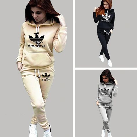 Women’s Clothing tracksuit List. We chose comfortable home clothes for you these days when we had to stay at home. These tracksuits are really popular and stylish. We have listed these beautiful tracksuits that we think you will love during these days when you enjoy the house. You should definitely look at the 10 best-selling women’s tracksuits that will make your selection easier on AliExpress. You can click the links to find out the current prices of the products and order immediately. Women's Tracksuit, Sport Suit Women, Tracksuit Tops, Jogging Suit, Hoodie Set, Outdoor Fashion, Look Here, Sports Suit, Tracksuit Women