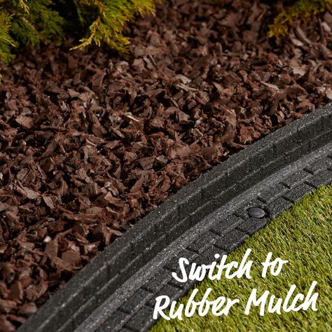 GroundSmart Premium Nugget 0.8-cu ft Brown Rubber Mulch Lowes.com Brown Rubber Mulch Landscaping, Brown Mulch, Rubber Mulch, Mulch Landscaping, Cocoa Brown, Mulch