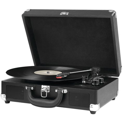 Amazon.com: Victrola Nostalgic 3-Speed Vintage Bluetooth Suitcase Turntable, Black: Home Audio & Theater Crosley Cruiser, Record Player Speakers, Suitcase Record Player, Bluetooth Record Player, Portable Record Player, Turntable Record Player, Best Suitcases, Vinyl Player, Vinyl Record Player