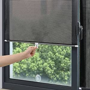 No Drilling Retractable Roller Window Shades W/3 Suction Cups, Blackout Blind Shade Temporary Cover Curtain for Home Bedroom Car（Black，27 * 49in） Thermal Window Coverings, Window Coverings Blackout, Curtains For Home, Roll Up Curtains, Privacy Blinds, Window Roller Shades, Blackout Roller Shades, Indoor Window, Windshield Sun Shade