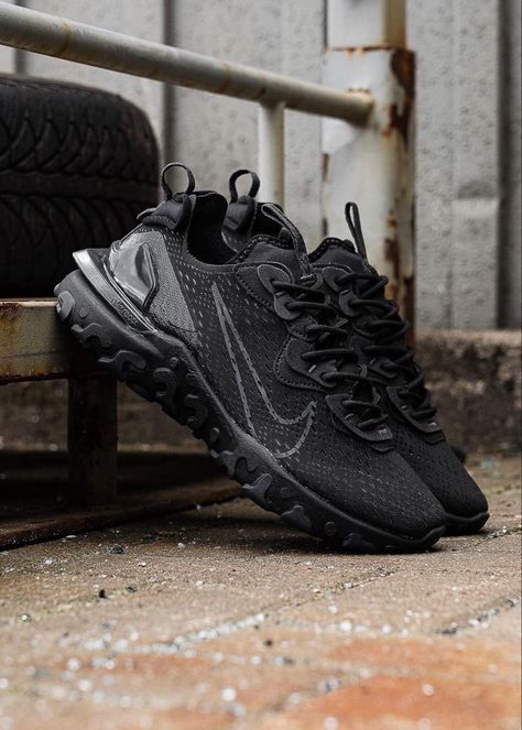 Nike React Noir, Nike React Vision Noir, React Vision Nike, Nike React Vision Outfit, Nike Vision, Nike React Vision, Jordan Shoes Retro, Hype Shoes, Nike React