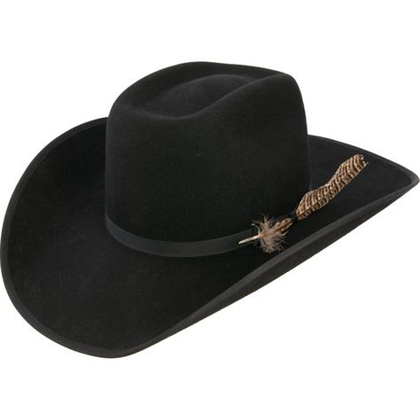 Resistol 4X Tuff Hedeman Holt B Black Felt Cowboy Hat ($100) ❤ liked on Polyvore featuring accessories, hats, black hat, black felt hat, black cowboy hat, western hats and cowboy hat Black Felt Cowboy Hat, Kids Cowboy Hats, Felt Cowboy Hat, Popular Hats, Black Cowboy Hat, Felt Cowboy Hats, Clock Tattoo, Black Cowboy, Funny Hats