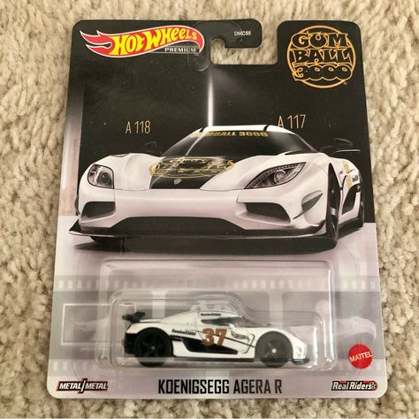 Hot Wheels Premium Gumball 3000 Koenigsegg Agera R W/Real Riders See Pictures Gumball 3000 Cars, Car Hot Wheels, Hot Wheel Collection, Hot Wheels Wall Tracks, Koenigsegg Agera R, Hot Wheels Wall, Hot Wheels Collection, Hot Wheels Storage, Gumball 3000