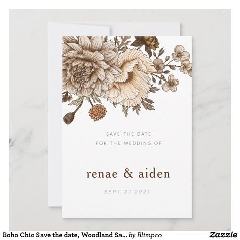 Chic Save The Date, Wedding Boho Chic, Wedding Neutral, Rustic Wedding Save The Dates, Wedding Tropical, Rustic Save The Dates, Floral Save The Dates, Boho Chic Wedding, Neutral Wedding