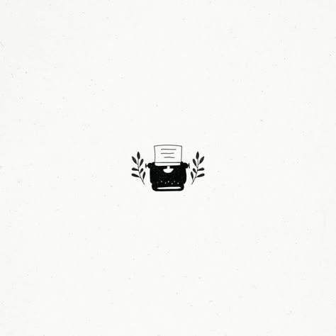 Typewriter Doodle, Doodle Easy Cute, Typewriter Drawing, Typewriter Illustration, Cute Typewriter, Typewriter Tattoo, Writer Tattoo, Doodle Easy, Bookish Tattoos