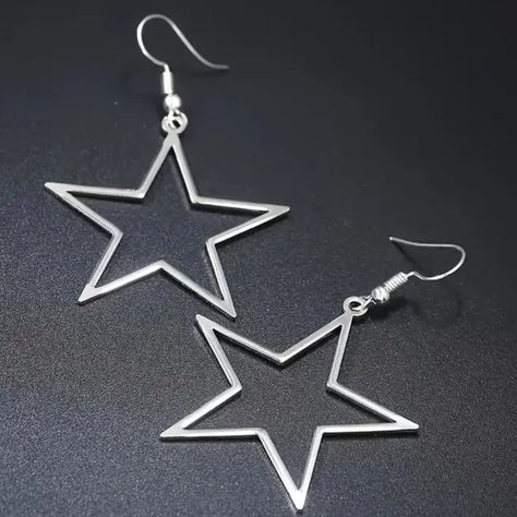 Comes Individually Wrapped Silicon Backs Included Boutique Sold Nickel Free Hook Alloy #43 Fashion Accessories Trends, Silver Star Earrings, Vintage Drop Earrings, Pentagram Pendant, Sweet Jewelry, Boho Accessories, Statement Drop Earrings, Holiday Jewelry, Earrings Drop